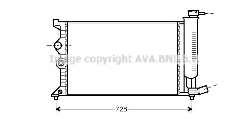 AVA QUALITY COOLING Radiators, Motora dzesēšanas sistēma CN2104